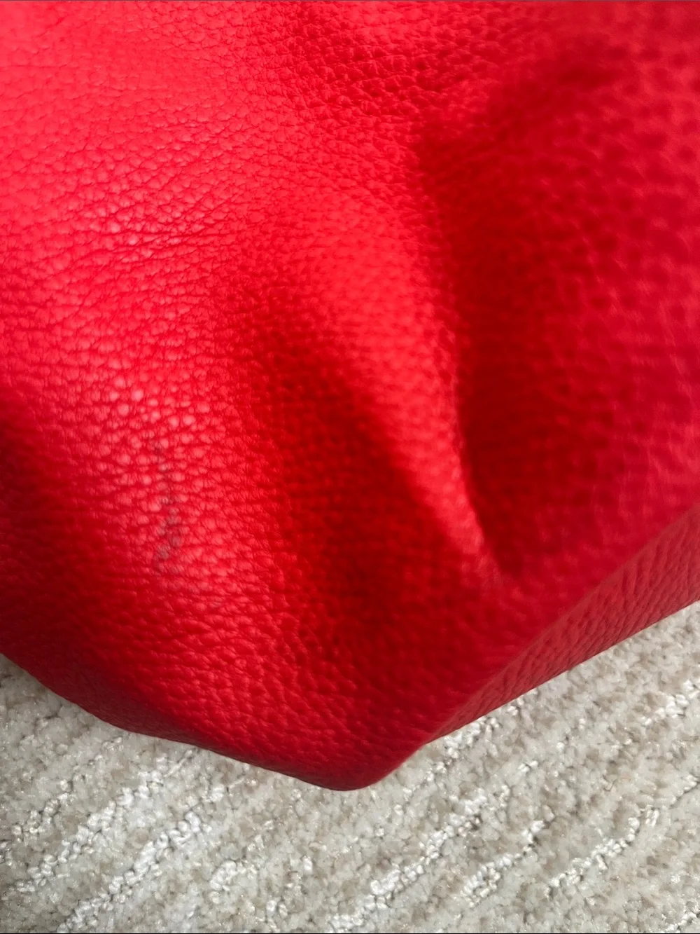 The Drop Avalon Red Knotted Wristlet Clutch Faux Leather Bucket Bag